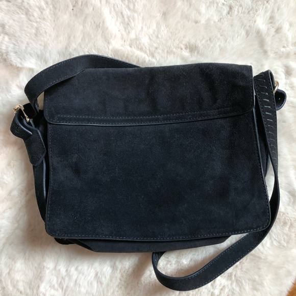 & other stories suede navy cross body bag - Picture 3 of 6